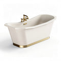 Freestanding acrylic bathtub with gold faucet and modern design 170 x 75 x 60cm